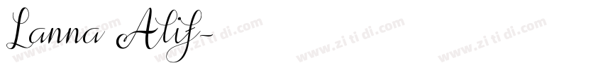 Lanna Alif字体转换